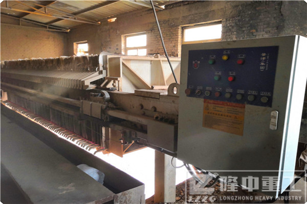 洗沙廠一年盈利增加，隆中板框壓濾機設備配置到位